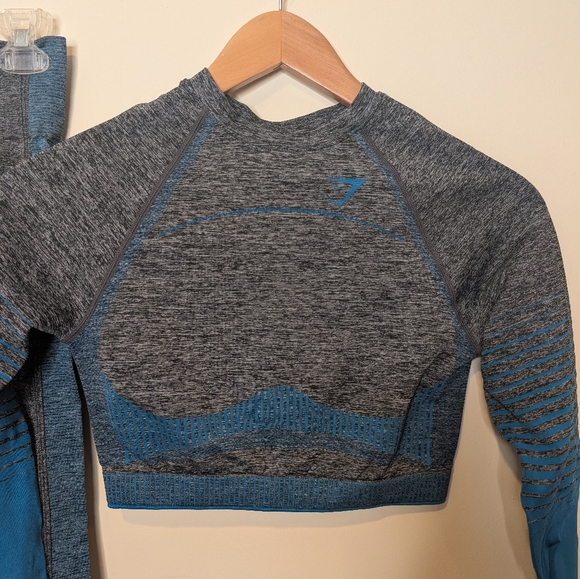 Gymshark Amplify Seamless 2-Piece Set Leggings & Crop Top Women’s Medium - Picture 5 of 16